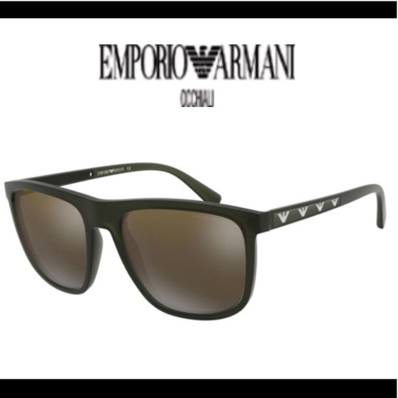 Emporio Armani Other - 🎉Host Pick🎉Emporio Armani EA4124 Mens Sunglasses Matt Black W/Case